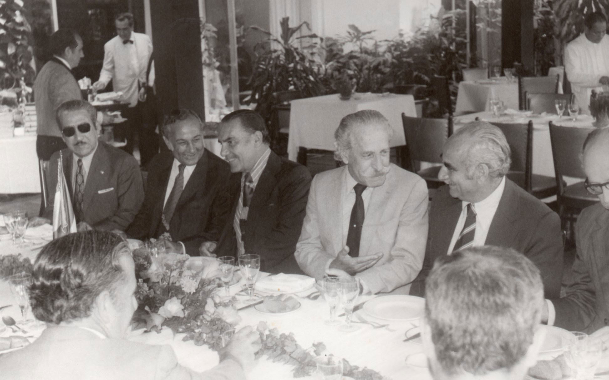 Visita del historiador estadounidense almirante Samuel Eliot Morison, febrero 1975