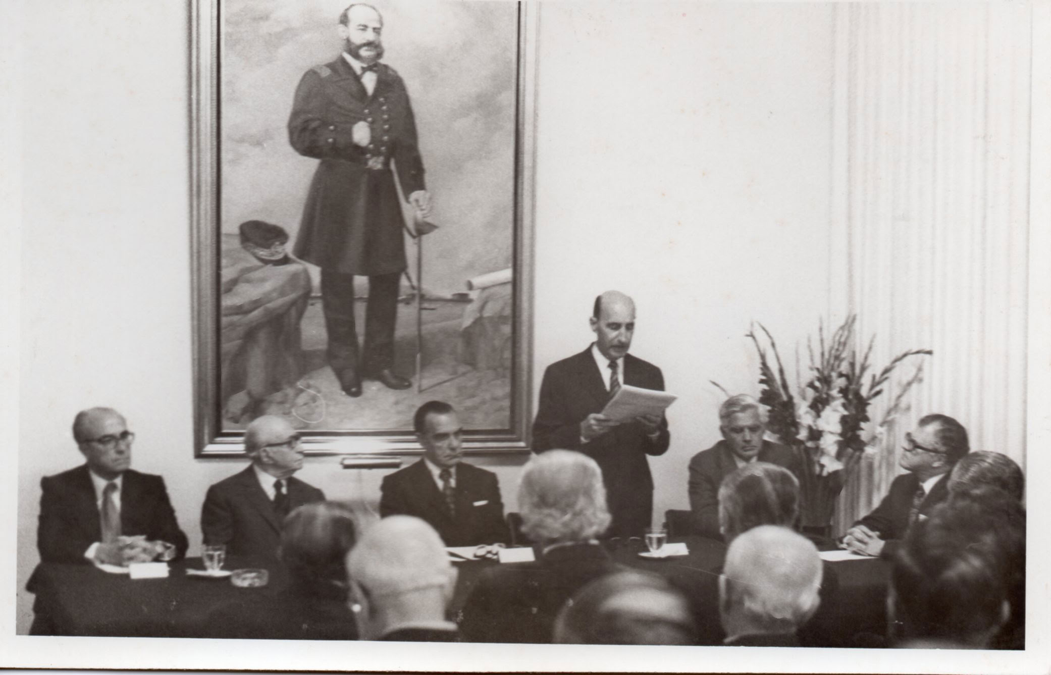 Incorporación como Miembro de Número del vicealmirante Luis Ernesto Vargas Caballero, 26 de octubre de 1976