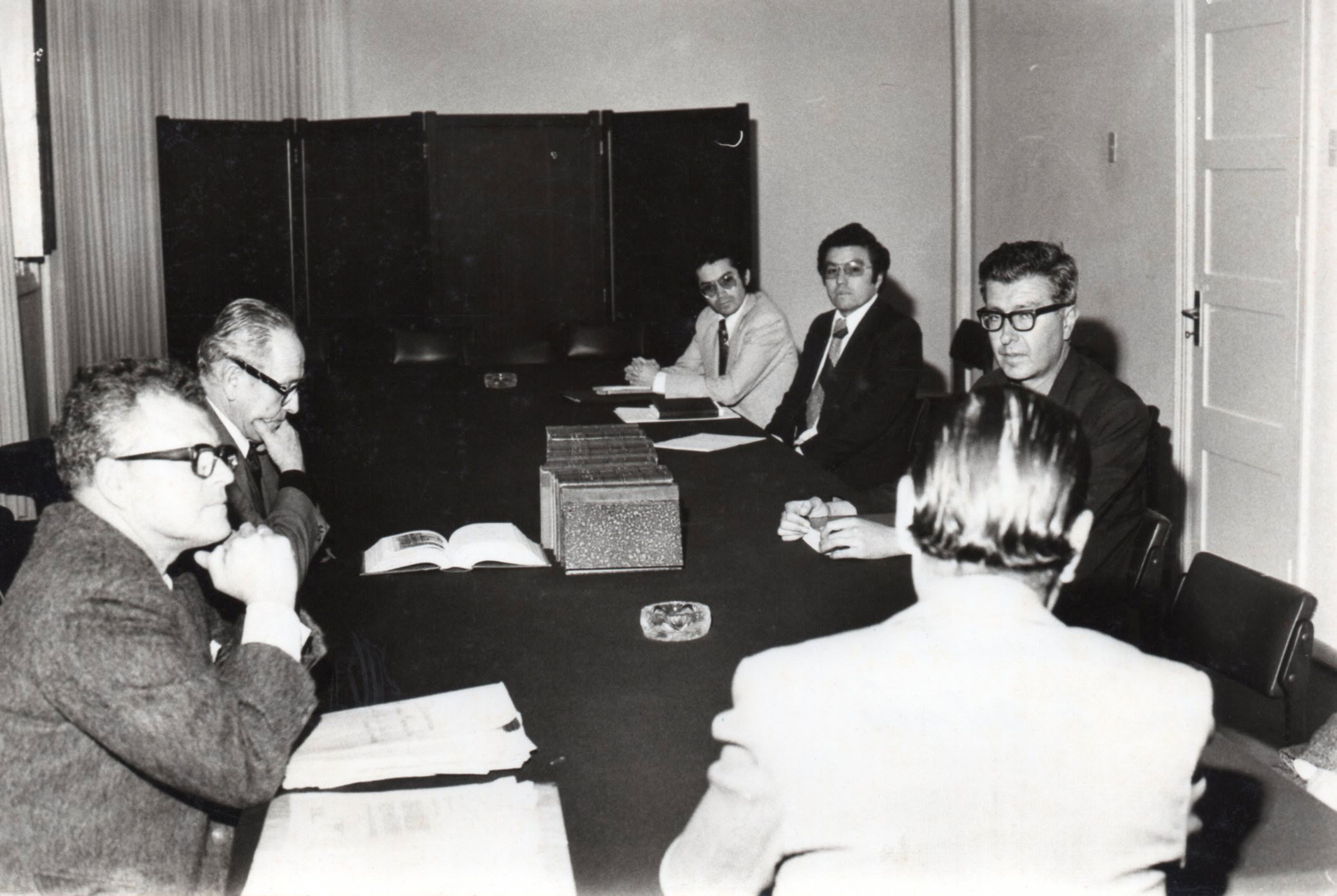 Reunión de trabajo con los historiadores, 28 setiembre 1977