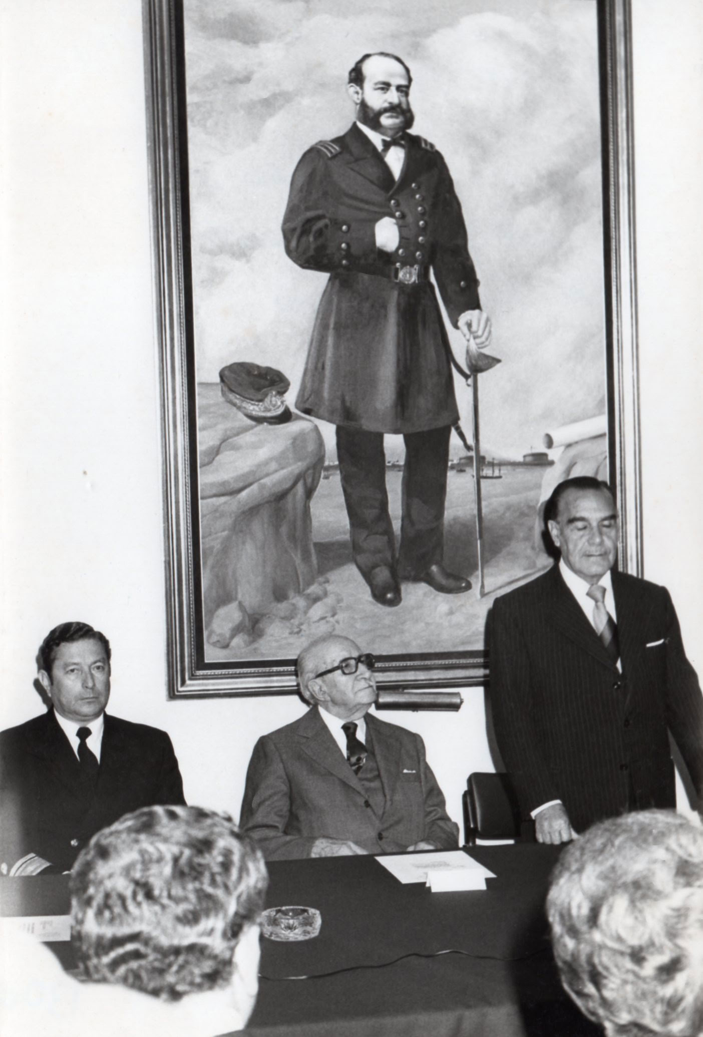 Incorporación del doctor Jorge Basadre como Miembro de Número del Instituto de Estudios Histórico Marítimos del Perú, 24 de octubre de 1977