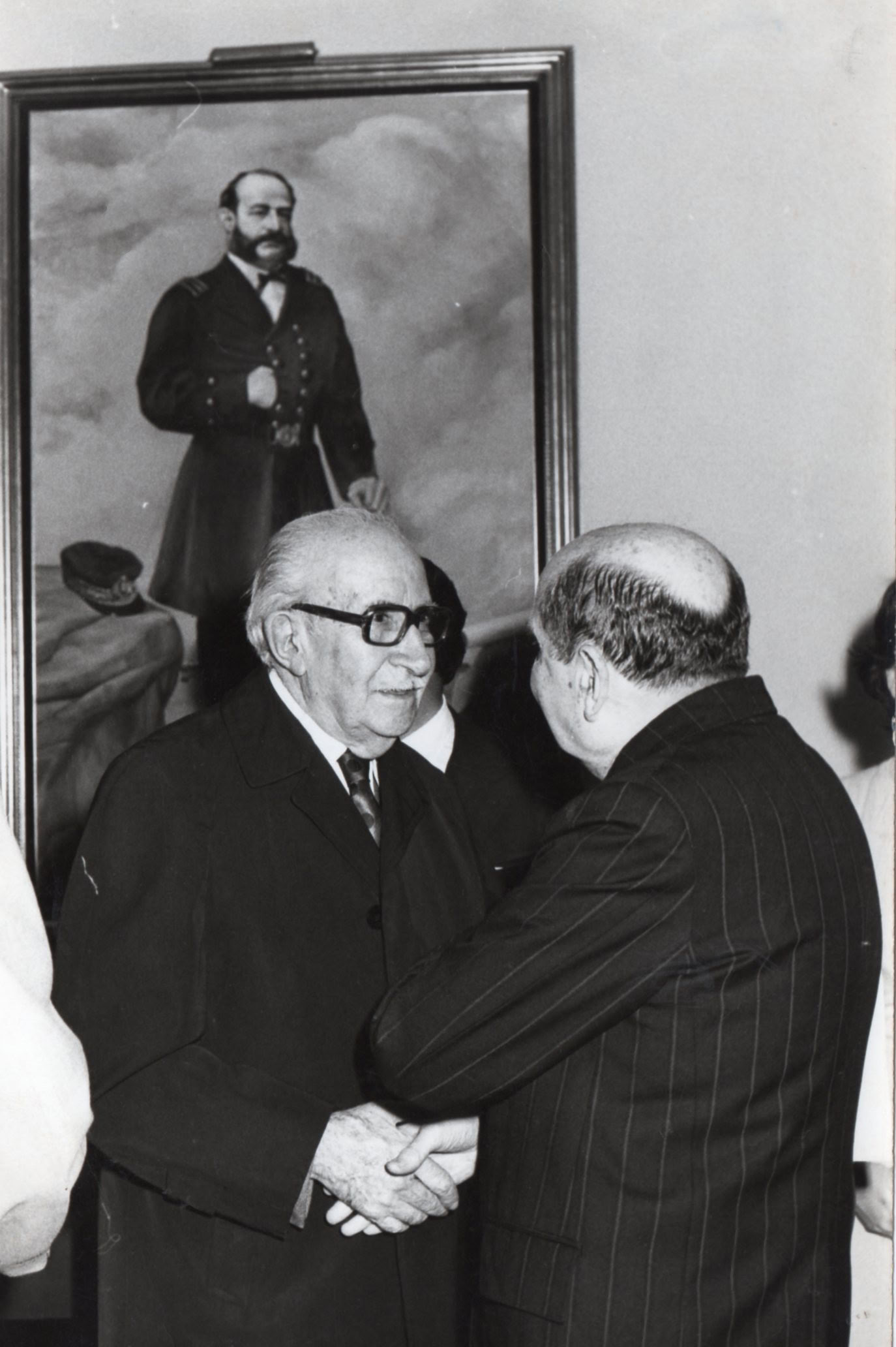 Incorporación del doctor Jorge Basadre como Miembro de Número del Instituto de Estudios Histórico Marítimos del Perú, 24 de octubre de 1977