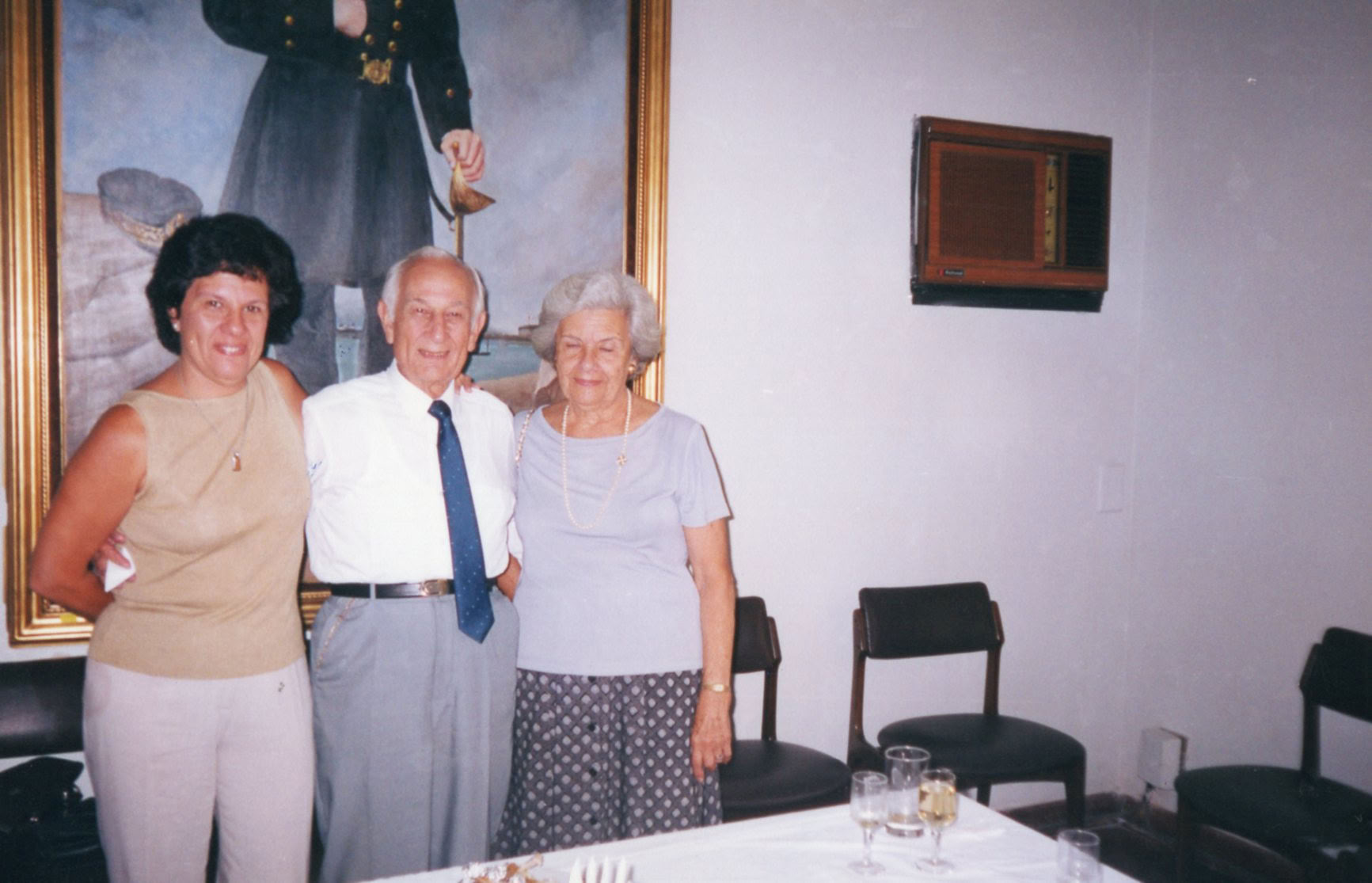 Cumpleaños del Presidente del Instituto Calm. Melitón Carvajal Pareja, 5 abril 2004