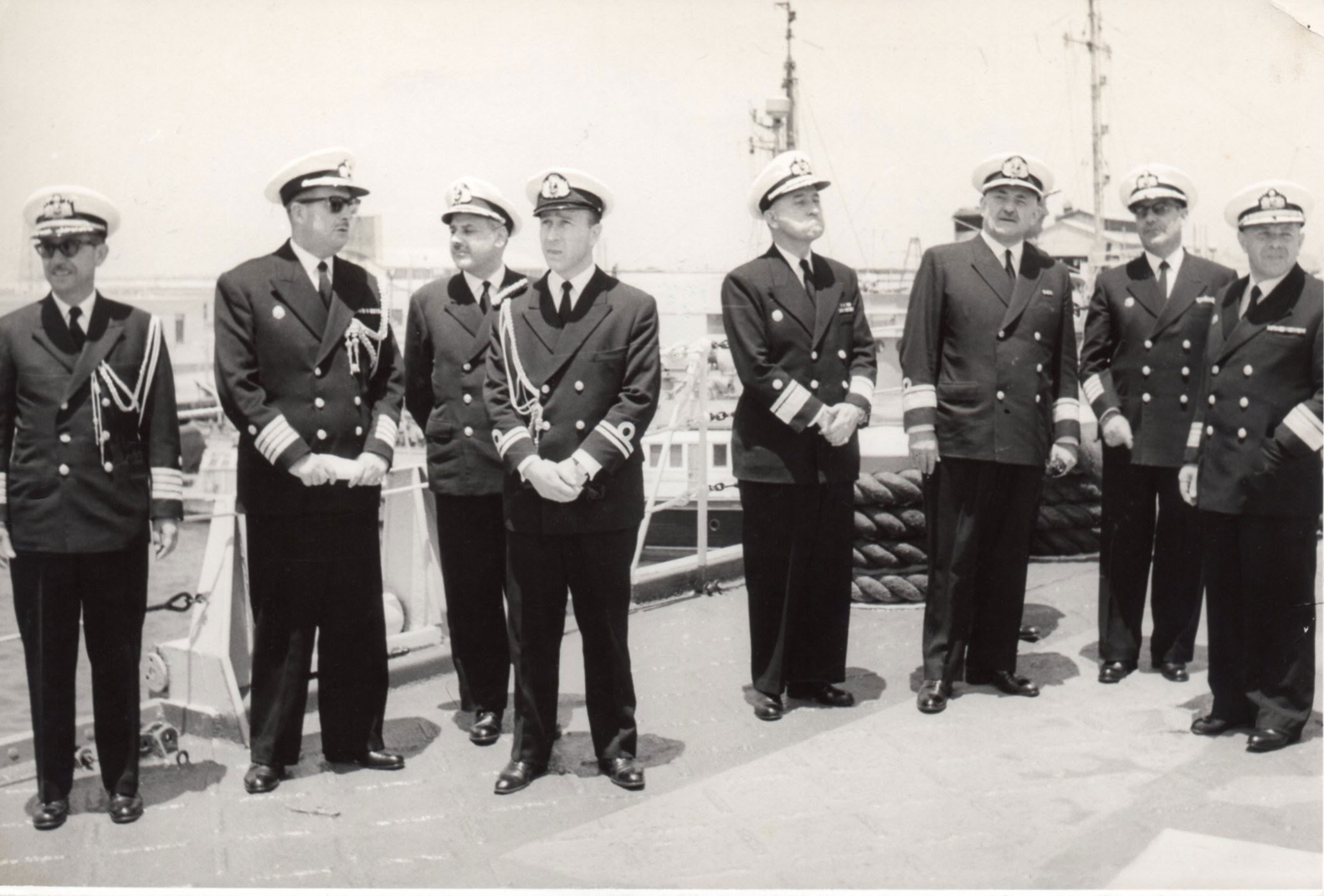 Visita del Secretario de la Armada Argentina Calm. Gastón Clement, 24 Noviembre 1960 