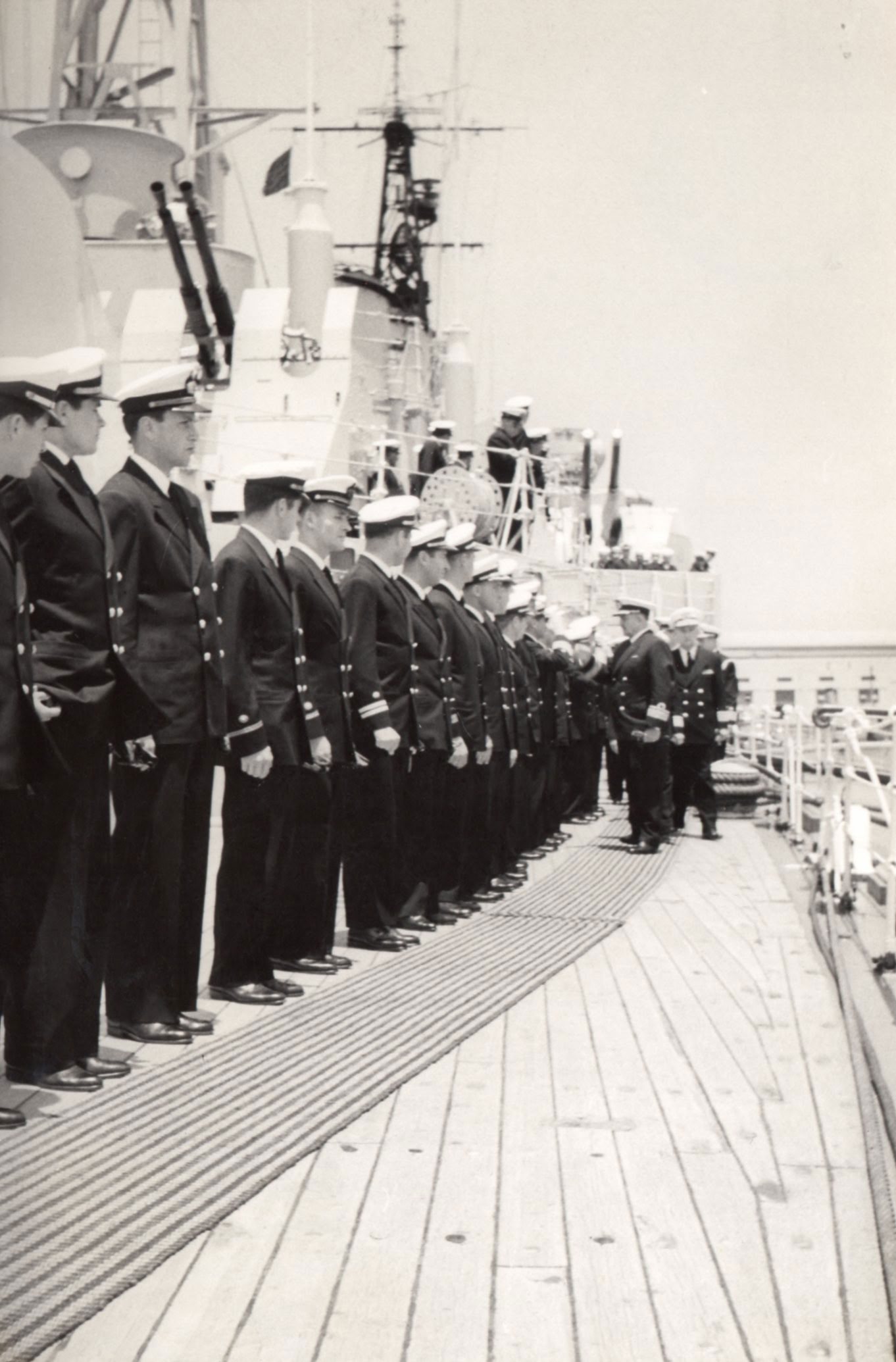 Visita del Secretario de la Armada Argentina Calm. Gastón Clement, 24 Noviembre 1960 