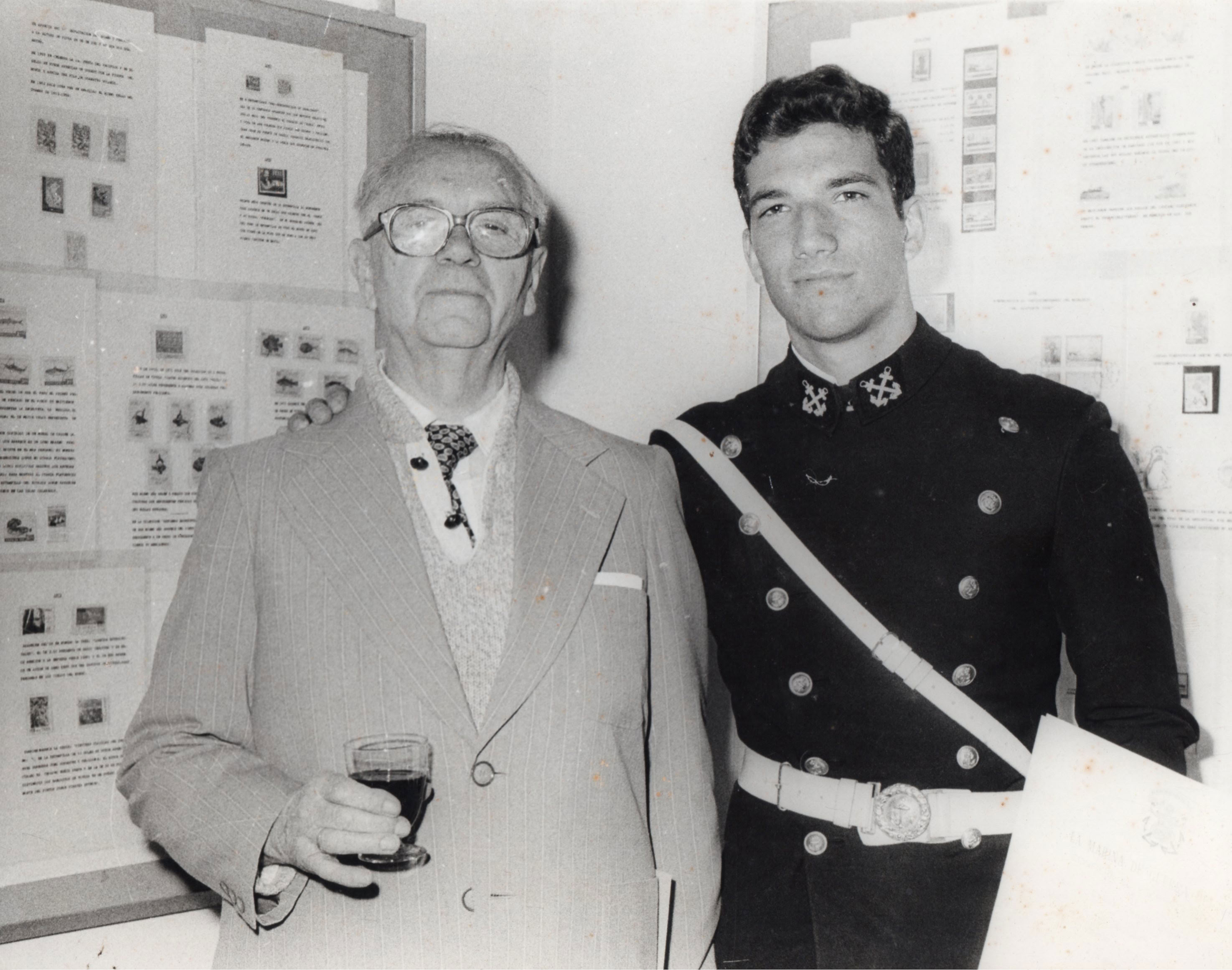 Cadete de la Escuela Naval Carlos Orbán Barrera, c. 1957
