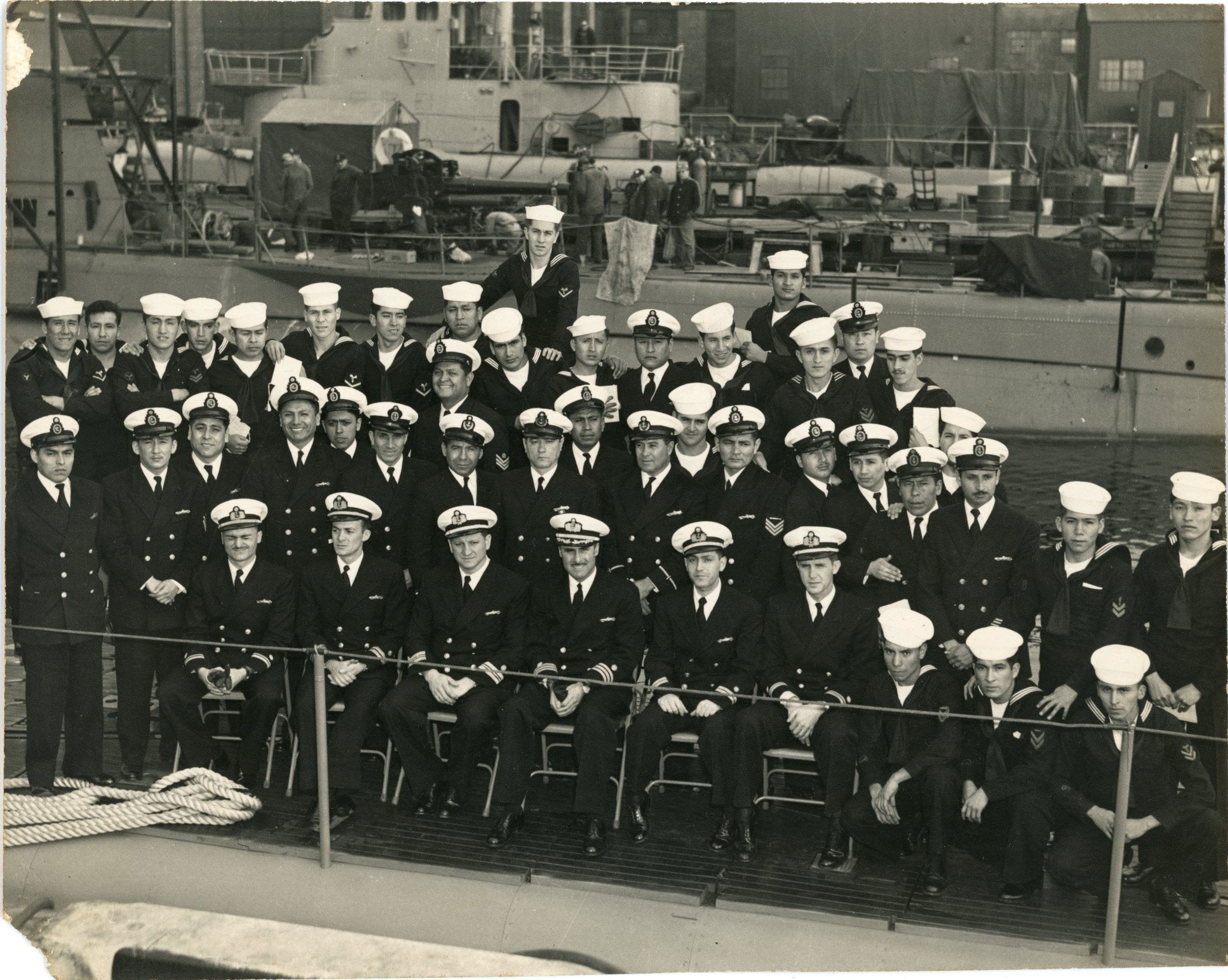 Dotación del submarino Tiburón, 1953